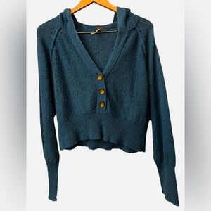 NWOT Free People Found My Friend Cropped Cardigan- Oversized Size Small